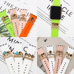 Leopard Watch Band Charms for Apple SmartWatch Band for Decorative Ring Loops 38 40 41 42 44 45mm Compatible with iWatch Series 8 7 6 5 4 3 2 1 Smart Watch Accessories Diamond Jewelry (No Watch Band) - Image 4